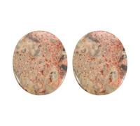 QUARKZMAN 2 Pcs Pierre De Relaxation Pour L'Anxiété, Phan-tom Lace Agate Cristaux De adoucissement Pierres De Poche Gemmes Polies Naturelles Pour Yoga Méditation Relaxation