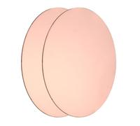 QUARKZMAN 2 Pcs Plaque Ronde En Cuivre, 200mm (7.87") Dia 1mm(0.04") Epaisseur T2 Plaques En Cuivre Naturel Pour Artisanat, DIY, Reparations Electriques, Usage Industriel