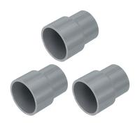 QUARKZMAN 2 Pcs Raccord Réducteur UPVC, 1-1/4"x1" Adaptateur Connexion Droit PVC Pour Tuyau de Plomberie d'Egout Ligne d'Eau Domestique, Gris