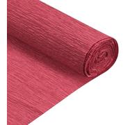 QUARKZMAN 2 Pcs Rouleau de Papier Crépon 210cm de Long 50cm de Large Papier Crepon pour la Cérémonie de Mariage, Grandes Décorations de Festivals, Rouge Profond