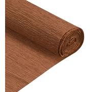 QUARKZMAN 2 Pcs Rouleau de Papier Crépon 210cm de Long 50cm de Large Papier Crepon pour la Cérémonie de Mariage, Diverses Grandes Décorations de Festivals, Rouge Marron