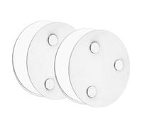 QUARKZMAN 2 Pcs Support Magnétique pour Détecteur Brume avec Pastilles Adhésives Extra Fortes Montage Magnétique Universel à 3 Voies pour Suspendre 50mm Diamètre pour Alarmes