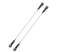 QUARKZMAN 2 Pcs Tirants De Carrossage Réglables, 250mm Tirant De Direction pour Servo avec Embouts À Rotule M3 pour Pièces De Rechange De Voiture RC