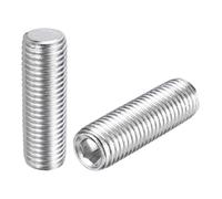 QUARKZMAN 2 Pcs Vis Sans Tête M16-2 x 50mm, Vis à Tête Hexagonale Creuse à Point Creux En Acier Inoxydable 304 Pour Réparation De Robinetterie De Salle De Bain Meubles Projet DIY