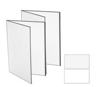 QUARKZMAN 2 Pièces 42x29cm Réflecteur de Lumière 2 en 1 Argent&Blanc | Pliable et Stable, Auto-Stable, Carton, pour Photographie de Produits Alimentaires Nature Morte