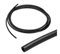 QUARKZMAN 2 Pièces Gaine Thermorétractable Étanche 3.2mm Diamètre 3 m Longueur 3:1 Rapport de Rétrécissement Tube Thermoretractable à Double Paroi avec Colle Marine pour Isolation, Noir