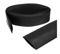 QUARKZMAN 2 Pièces Gaine Thermorétractable Étanche 38.1mm Diamètre 3 m Longueur 3:1 Rapport de Rétrécissement Tube Thermoretractable à Double Paroi avec Colle Marine pour Isolation, Noir