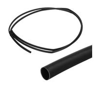 QUARKZMAN 2 Pièces Gaine Thermorétractable Étanche 9.5mm Diamètre 3 m Longueur 3:1 Rapport de Rétrécissement Tube Thermoretractable à Double Paroi avec Colle Marine pour Isolation, Noir