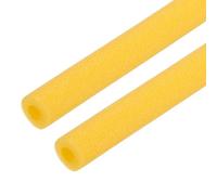 QUARKZMAN 2 Pièces Isolant Tuyau Chauffage Ø 18mm Tube Mousse 1m Tuyau D'isolation En Mousse, Manchon Isolatio pour pipe insulation, Chauffage et Tube Climatisation Or
