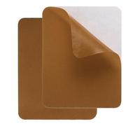 QUARKZMAN 2 Pièces Patchs de Réparation Auto-Adhésifs 9,5 x 12,5 Cm Tissu en Sergé Imperméable Ruban de Patch de Réparation Lavable Kit de Patch de Réparation Vêtements, Marron Clair