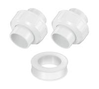 QUARKZMAN 2 Pièces Raccord Union PVC 32mm Blanc Joint EPDM