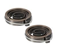 QUARKZMAN 2 Pièces Ressort de Presse Longueur d'Expansion de 1100 mm | à Colonne, Ressort de Rappel de Broche de PeRCeuse, en Acier avec Finition de NoiRCissement Chimique, 45 x 10 x 0,8 mm