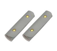 QUARKZMAN 2 Pièces Sac à Baguettes en Cuir Gris | Porte-baguettes, Étui de rangement avec fermeture à pression, pour 1 paire baguettes, rangement de mailloches de percussion