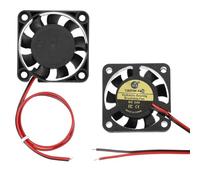 QUARKZMAN 2 Pièces Ventilateur froid 3D 40x40x10mm 24V | Remplacement pour tête chaude d'extrudeuse, 8000 tr/min, avec pointes de fil pré-dénudées, pour imprimante 3D, Noir