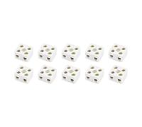 QUARKZMAN 2 Position Fil Connecteur x 10PCS Double Rangée Céramique Borne Blocs Céramique Connecteurs pour Électrique Fil Câble, [10A]