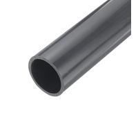 QUARKZMAN 2 Pouce PVC Tube Rigide Rond Tuyau Tuyauterie Matériel Tuyauterie 42.6mm ID 50mm OD 9" Longueur Gris Foncé Haute Résistance pour Water Pipe, Crafts, Cable Sleeve