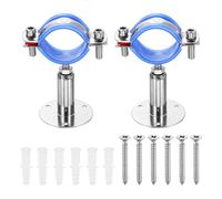 QUARKZMAN 2 Supports Mur/Plafond Pour Tuyaux En Acier Inoxydable 304 Avec Vis Pour Tuyaux OD 1.8"-1.9" (45-48mm) Hauteur Réglable 50-100mm