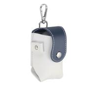 QUARKZMAN 2 x 1.8 x 3.7 inch Sacoche De Golf, Pochette Portable en Cuir PU pour Balles De Golf avec Clip Ceinture Et Porte-Cheville pour Hommes Et Femmes, Bleu