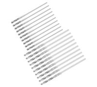 QUARKZMAN 20 Pcs 0.8mm 1mm Diamant Torsion Perceuse Mèches Foret Haute Vitesse Acier pour Verre Mer Coquillages Pierre Tuiles