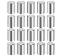 QUARKZMAN 20 Pcs 10 mm x 15 mm Goujons Cylindriques En Acier Inoxydable 316L Éléments De Fixation Pour Étagères Goujons De Fixation Éléments Métalliques Pour Étagères Ton Argenté