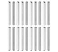 QUARKZMAN 20 Pcs 4 mm x 35 mm Goujons Cylindriques, 316L Acier Inoxydable Goujons Cylindriques Chevilles Support Étagères Tige Fixation Éléments Métalliques Chevilles Ton Argenté