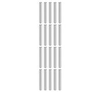 QUARKZMAN 20 Pcs 6 mm x 45 mm Goujons Cylindriques En Acier Inoxydable 316L Goujons De Support D'Étagère Tiges D'Élément De Fixation Chevilles Métalliques D'Étagère Ton Argenté