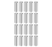 QUARKZMAN 20 Pcs 8 mm x 20 mm Goujons Cylindriques 316L Acier Inoxydable Goujons Cylindriques Chevilles De Support D'Étagère Tige De Fixation Éléments Métalliques D'Étagère Ton Argenté
