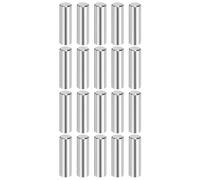 QUARKZMAN 20 Pcs 8 mm x 25 mm Goujons Cylindriques En Acier Inoxydable 316L Éléments De Fixation Pour Étagères Chevilles Métalliques Pour Étagères Ton Argenté