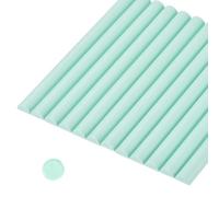 QUARKZMAN 20 Pcs Bâtonnets de Cire à Cacheter En Forme de Demi-Cylindre Vert Menthe pour Pistolet à Colle, pour Cachet de Cire pour Lettre, Invitations de Mariage, Décoration d'Emballage
