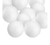 QUARKZMAN 20 Pcs Boules En Mousse Blanche 2.2 Pouces Boules En Polystyrène Lisse Pour Artisanat Décoration De Noël Mariage Fête Projet DIY Maison