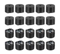 QUARKZMAN 20 Pcs Buzzer Passif DC 1.5-12V 12x8.5mm Alarme Electrique Sonore Piezo Bip Son Continu Pour Circuits Physiques Alarme Securite Cartes De Developpement Maison Magasin