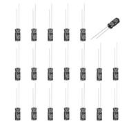 QUARKZMAN 20 Pcs Condensateur Électrolytique Non Polarisé 3.3uF 50V Noir