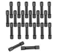 QUARKZMAN 20 Pcs Entretoise Aluminium Moleté À Double Tête M3 x 30mm Pour FPV Drone RC Airplane Racing Car Simracing, Noir