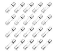 QUARKZMAN 20 Pcs Fusible en Verre à Action Rapide 1A 125V 5x20mm Fusibles en Tube de Verre à Action Rapide pour Carte PCB Appareils Électroniques Appareils Électroménagers