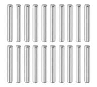 QUARKZMAN 20 Pcs Goujons Cylindriques 5 mm x 35 mm, 316L Acier Inoxydable Goujons Cylindriques Chevilles Support D'étagère Éléments Fixation Métalliques Ton Argenté