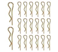 QUARKZMAN 20 Pcs Goupille Fendue 4mm x 85mm pour Trailer Tractors | R Clips Colores En Acier A Ressort Zinc Retenue Fil Epingle Cheveux Goupille Assortiment Kit Clips