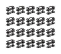 QUARKZMAN 20 Pcs Maillons De Jonction #25 Pour Chaîne À Rouleaux Pas 8.5mm, Maillons De Connexion En Acier Au Carbone, Remplacement De Maillon Maître Pour Vélo Bicycle Go Kart