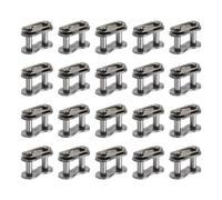 QUARKZMAN 20 Pcs Maillons De Jonction #40 Pour Chaîne Pas De 16.2mm, Maillons De Connexion Pour Chaîne À Rouleaux En Acier Carbone, Remplacement De Maillon Maître Pour Bike Bicycle Go Kart