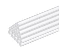 QUARKZMAN 20 Pcs Tige Acrylique Transparente Ronde Barre 3mm x 300mm (1/8" x 12") Bâtonnets en Plastique pour Fabrication de Maquettes, Loisirs Créatifs, Éclairage, Jardinage, Décoration