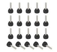 QUARKZMAN 20 Pcs Vis À Pouce Moletée Filetée, M4 x 16mm Vis Pour Bras De Montage De Moniteur En Acier Inoxydable Boutons De Serrage Ordinateur TV