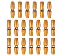QUARKZMAN 20 Pièces Boutons à Bascule en Bois, 5.5cm Longueur Boutons en Corne de Manteau à 1 seul trou Accessoires de Vêtements pour Bricoler, Coudre sur Manteaux, Pulls, Brun Moyen