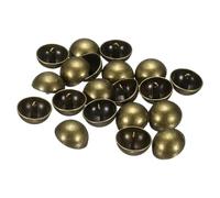 QUARKZMAN 20 pièces boutons de couture métalliques demi-bombés, 23mm / 7/8" boutons métalliques demi-ronds à chapeau perlé avec tige pour costume, veste décoration de vêtements, bronze