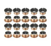 QUARKZMAN 20 Pièces Coussinet lisse à bride 15mm x 17mm x 11mm