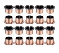 QUARKZMAN 20 Pièces Douille à bride Alésage 13mm x DE 15mm x L12mm