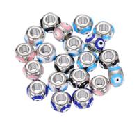 QUARKZMAN 20 Pièces Perles Œil de Sorcière 10x7mm en Émail