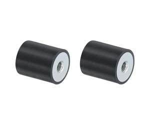 QUARKZMAN 20 x 25mm Filetage M6 Femelle Silentblocs en Caoutchouc, Isolateurs de Vibrations, Remplace les Tampons Anti-Vibrations, Bloc de Base 2 Pièces