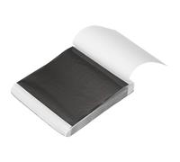 QUARKZMAN 200 Feuilles De Feuille D'Or Imitation, 3.3"x3.7" Feuilles De Feuille D'Or Imitation Livret De Papier Panaché Pour Artisanat, Cadres Photos, Ongles Et Décoration, Noir Charbon