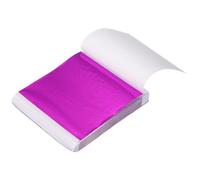 QUARKZMAN 200 Feuilles De Feuille D'Or Imitation, 3.3"x3.7" Feuilles De Feuille D'Or Imitation Livret De Papier Panaché Pour Artisanat, Cadres Photo, Ongles Et Décoration, Peach Blossom