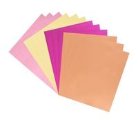 QUARKZMAN 200 Pack Feuille De Transfert Réactive Toner,Feuilles De Transfert Deco Foil 8.5"x11" A4 Papier À Dorure Chaud,Rose/Or/Bronze/Rouge Rose