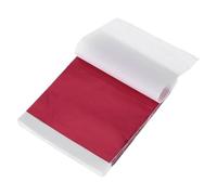 QUARKZMAN 200 Pcs Feuille d'Or Imitation 14cm x 14cm Feuilles d'Or Imitation pour l'Artisanat, les Cadres Photo, la Sculpture, les Ongles et la Décoration Artistique DIY, Rouge vif